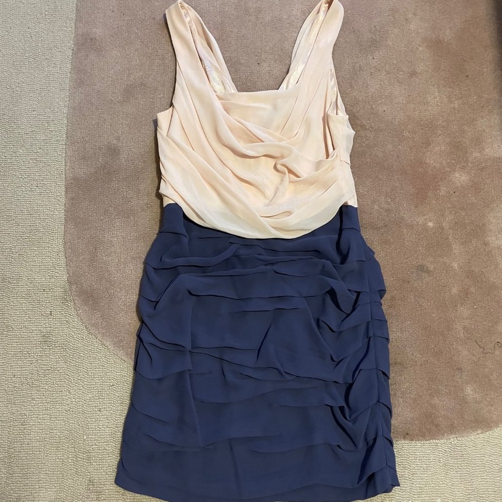 Express Color Block Chiffon Dress